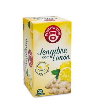 Infusion Pompadour Jengibre Con Limon 20 Bolsitas