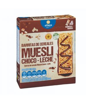 Barrita Alteza Cereales Muesli Choco-Leche 6 Unds 150 Grs