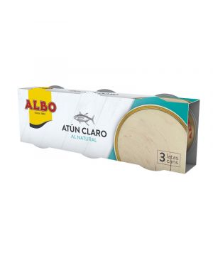 Atun Albo Claro Al Natural Pack 3 Unds 276 Grs 195 Grs P.e.
