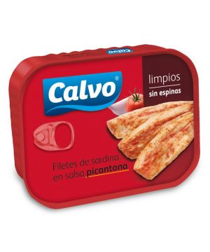 Filetes De Sardina Calvo En Salsa Picantona 100 Grs. 75 P.e