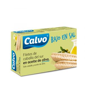 Filete De Caballa Calvo Aceite Oliva B/Sal 120 Grs. 82 P.e