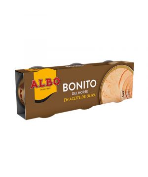 Bonito Albo Aceite De Oliva Pack 3 X 65 Grs.144 Gr.p.e.