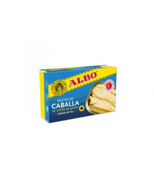 Caballa Albo En Aceite De Girasol 120 Gr., 85 Grs P.e.
