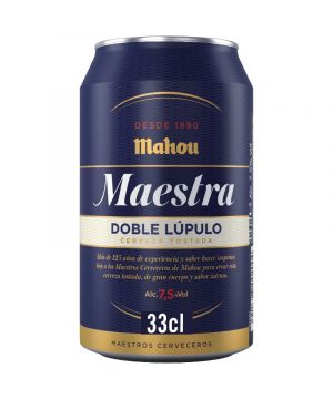 Cerveza Mahou Maestra Lata 33 Cl.