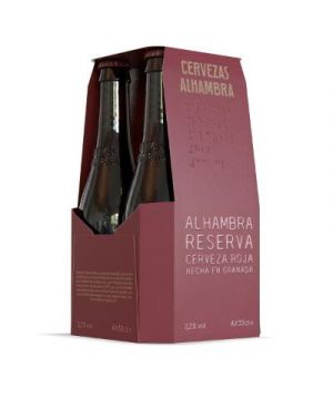 Cerveza Alhambra Roja Reserva 33 Cl. Pack 4 Unds