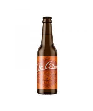 Cerveza La Grua American Ipa Sin Gluten Botellin 33 Cl.