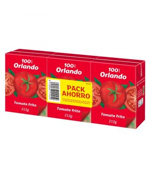 Tomate Orlando Frito Brik Pack 3 Unds X 212 Grs