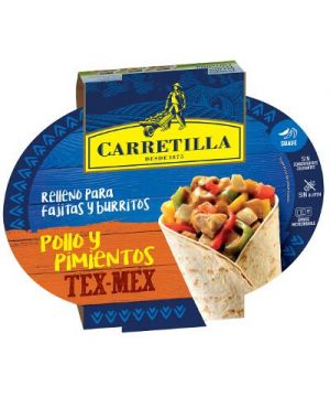 Relleno Fajitas Y Burritos Carretilla Pollo Y Pimientos 300G