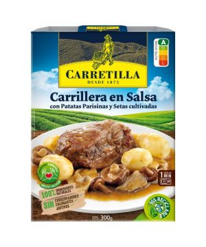 Carrilleras Carretilla En Salsa C/Patata Paris.y Setas 349Gr