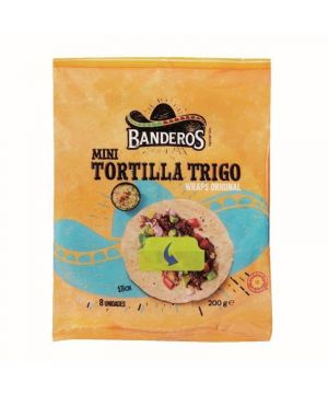Tortilla Banderos Mini Trigo 200 Gr.
