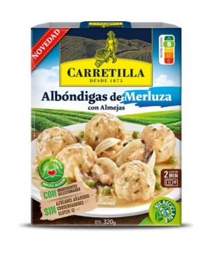 Albondigas Carretilla Merluza C/Almejas 320 Grs