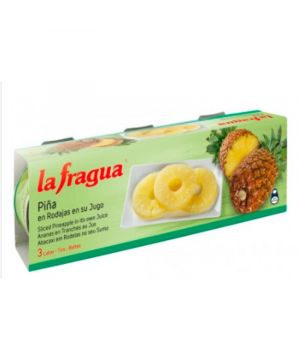 Piña La Fragua En Su Jugo Pack 3, 681 Gr 420 Gr P.e.