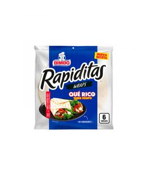 Rapiditas Bimbo Wraps 6 Unds. 240 Grs