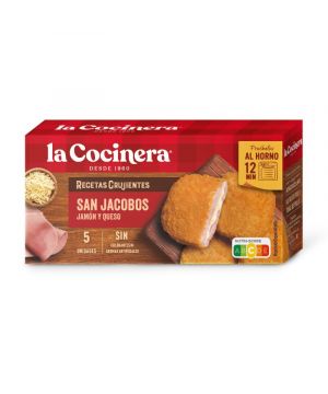 San Jacobos Jamon Y Queso La Cocinera 5 Unds. 388 Grs
