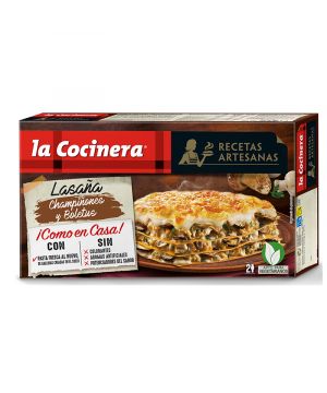 Lasaña La Cocinera Champiñones Y Mix De Setas 500 Grs