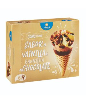 Helado Alteza Cono Vainilla-Chocolate Pack 6 Und. X 70,30 Gr