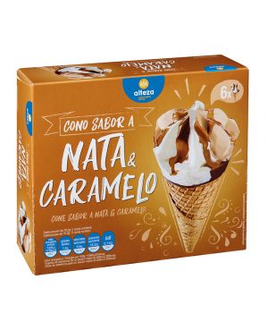 Helado Alteza Cono Nata-Caramelo P-6 Unds.x70,3 Grs.