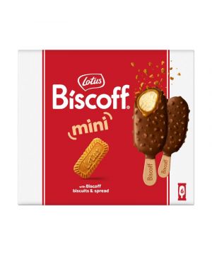 Helado Lotus Biscoff Bombon Mini Ic Stick 6 Ud.276Gr.