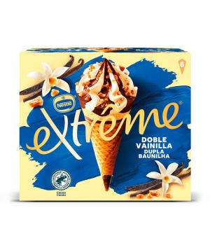 Helado Nestle Extreme Cono Doble Vainilla P6X120 Ml 486 Grs.