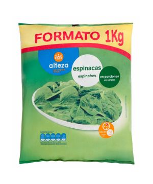 Espinaca Alteza Hojas En Porciones 1 Kilo