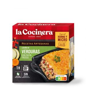 Lasaña La Cocinera Verduras 280 Grs.