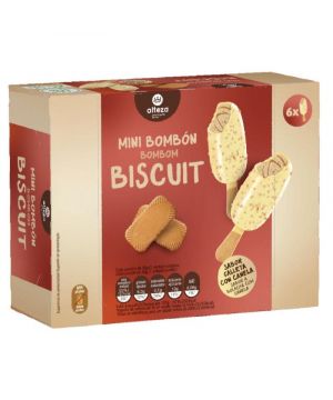 Helado Alteza Mini Bombon Galleta Canela 289 Grs. Pack 6 Und