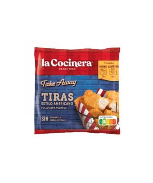 Tiras De Pollo La Cocinera Estilo Americano 300 Grs.