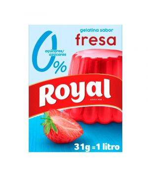 Gelatina Royal Ligh 10 Kcal. Sabor Fresa 31 Grs