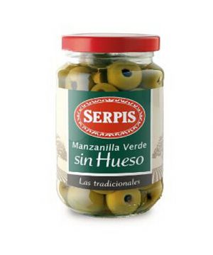 Aceituna Serpis Manzanilla Sin Hueso 340 Grs 170 Grs P.e.