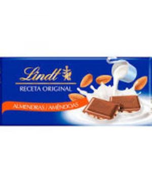 Chocolate Lindt Leche Con Almendras 100 Grs