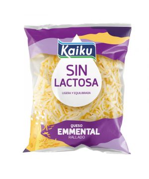 Queso Kaiku Emmental Sin Lactosa Rallado 100 Grs