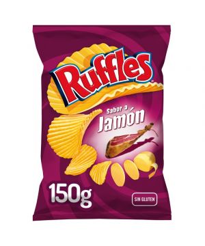 Patatas Ruffles Sabor A Jamon 150 Grs