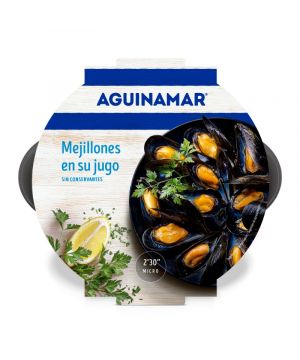 Mejillon Cocido En Su Jugo Aguinamar 500 Grs.