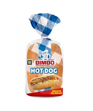 Pan Bimbo Hot Dog 220 Grs Pack 4 Und