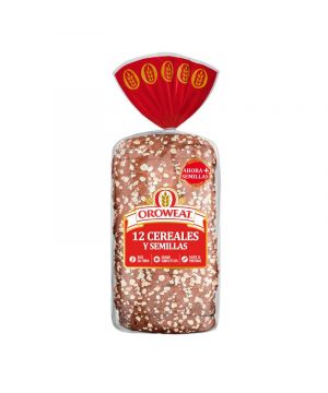Pan Oroweat Bimbo 12 Cereales Y Semillas 550 Gr
