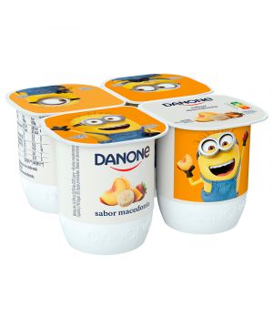 Yogur Danone Sabor Macedonia Pack 4 Unds X 120 Grs