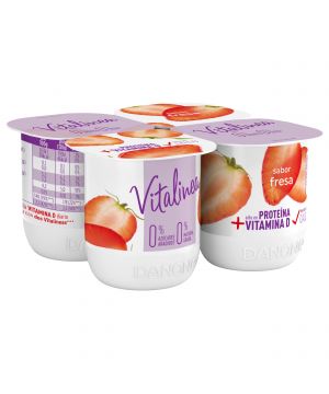 Yogur Vitalinea Sabor Fresa Pack 4 Unds X 120 Grs