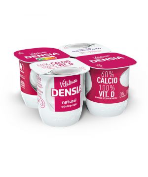 Yogur Vitalinea Densia Natural Edulcorado 0% Pack-4 X 120Gr.