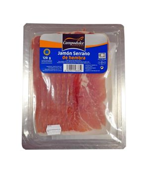 Jamon Serrano Gran Reserva Campodulce Hembra Lonchas 120 Gr.