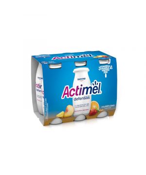 Yogur Danone Actimel Multifrutas Pack 6 Unds X 100Grs