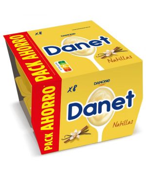 Danet Natillas Vainilla Pack 8 Unds X 120 Grs