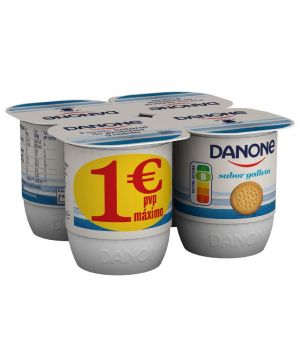 Yogur Danone Sabor Galleta Pack 4 Unds X 120 Grs
