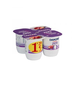 Yogur Danone Desnatado Fresa Pack 4 X 120 Grs
