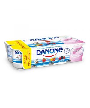 Yogur Danone Sb.fresa/Mace Donia/Coco/Fr.bosque P-8X125G