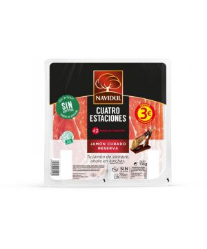 Jamon Curado Reserva Cuatro Estaciones Navidul 138 Gr Bipack