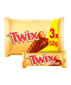 Snack Twix Pack 3 Unidades X 50 Grs