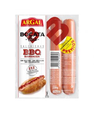 Salchichas Bocata Club Argal Barbacoa 230 Grs