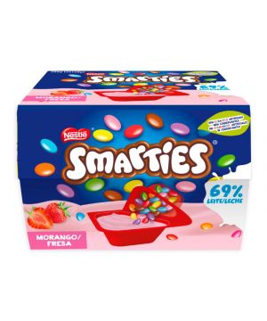 Yogur Nestle Mix-In Smarties Fresa Duo Pack 2 Und. X 128 Grs