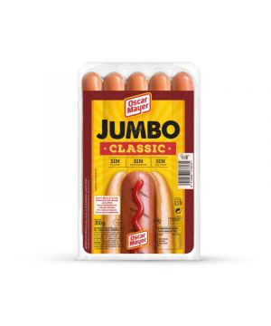 Salchichas Oscar Mayer Jumbo Classic 4 Unds 350 Grs