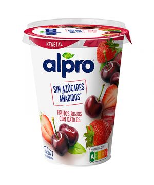 Postre Alpro Soja Frutos Rojos Y Datiles 400 Grs.